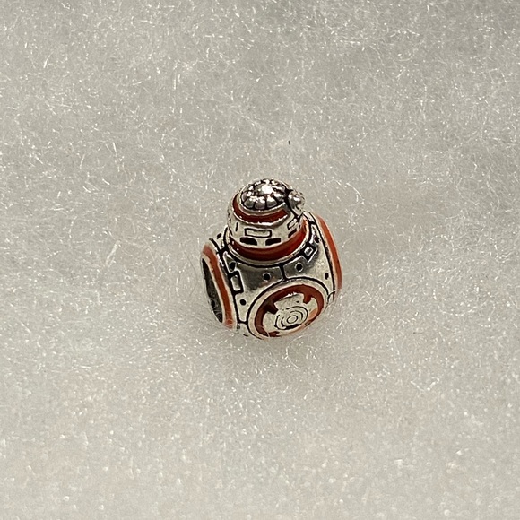 NEW•Silver BB-8 android DIY charm/bead - Picture 5 of 6